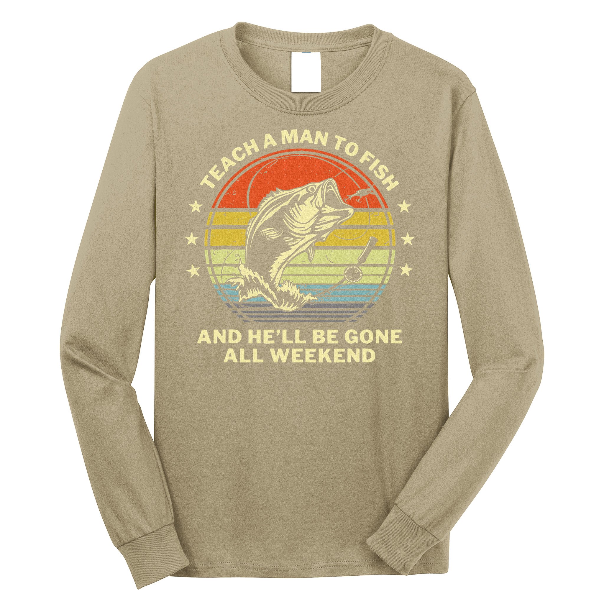 Fishing- Funny Angler Fisherman Humor Funny Dad Joke Long Sleeve Shirt