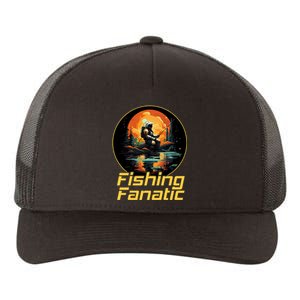 Fishing Fanatic Astronaut Yupoong Adult 5-Panel Trucker Hat