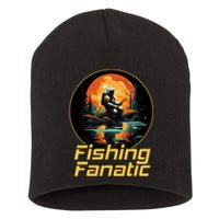 Fishing Fanatic Astronaut Short Acrylic Beanie