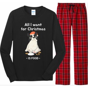 Funny Frenchie All I Want For Christmas Dog Lover Gift Great Gift Long Sleeve Pajama Set