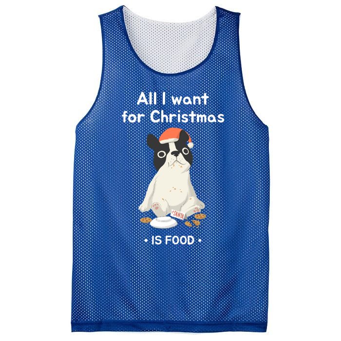 Funny Frenchie All I Want For Christmas Dog Lover Gift Great Gift Mesh Reversible Basketball Jersey Tank