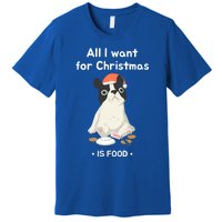 Funny Frenchie All I Want For Christmas Dog Lover Gift Great Gift Premium T-Shirt