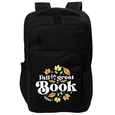 Fall For A Great Book Reading Librarian Autumn Teacher Impact Tech Backpack