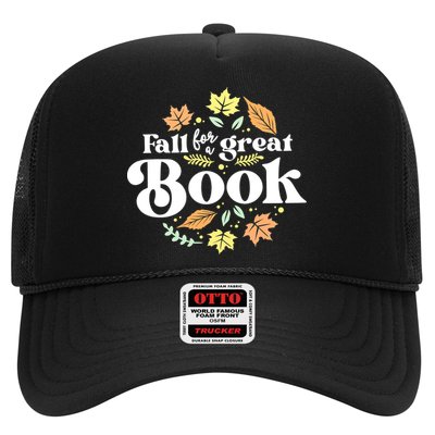 Fall For A Great Book Reading Librarian Autumn Teacher Trucker Hat