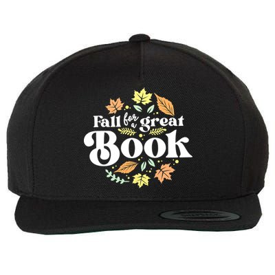 Fall For A Great Book Reading Librarian Autumn Teacher Wool Snapback Cap