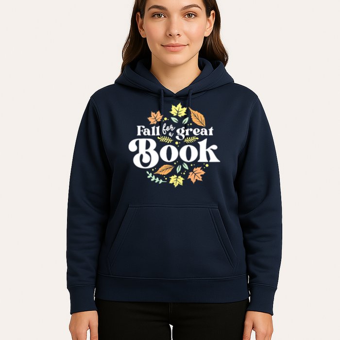 Fall For A Great Book Reading Librarian Autumn Teacher Hoodie
