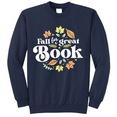 Fall For A Great Book Reading Librarian Autumn Teacher Sweatshirt