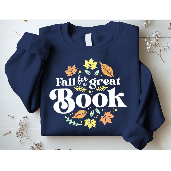 Fall For A Great Book Reading Librarian Autumn Teacher Sweatshirt
