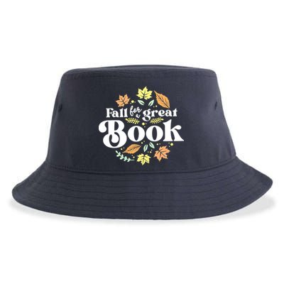 Fall For A Great Book Reading Librarian Autumn Teacher Sustainable Bucket Hat