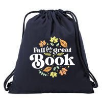 Fall For A Great Book Reading Librarian Autumn Teacher Drawstring Bag