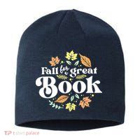 Fall For A Great Book Reading Librarian Autumn Teacher Sustainable Beanie