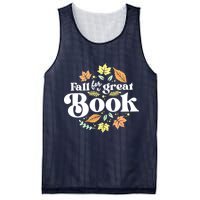 Fall For A Great Book Reading Librarian Autumn Teacher Mesh Reversible Basketball Jersey Tank