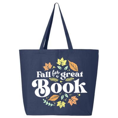 Fall For A Great Book Reading Librarian Autumn Teacher 25L Jumbo Tote