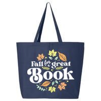 Fall For A Great Book Reading Librarian Autumn Teacher 25L Jumbo Tote
