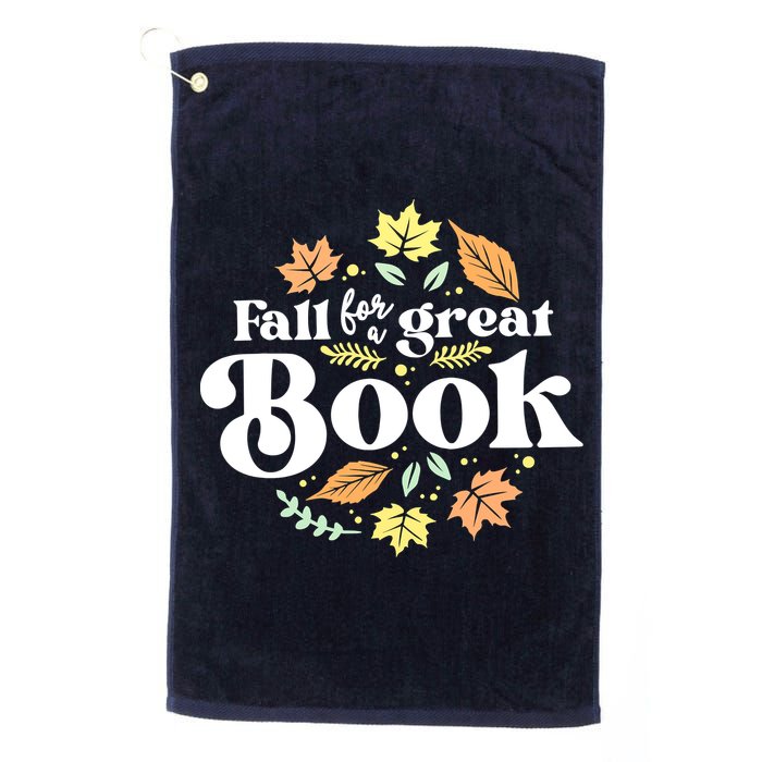 Fall For A Great Book Reading Librarian Autumn Teacher Golf Towel