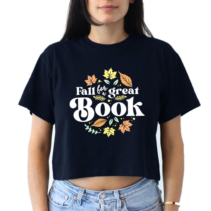 Fall For A Great Book Reading Librarian Autumn Teacher Crop Top