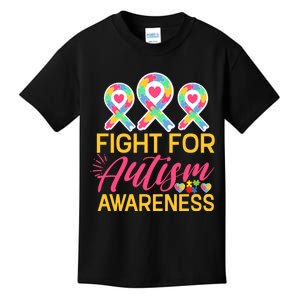 Fight For Autism Awareness Kids T-Shirt