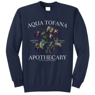 Funny Feminist Aqua Tofana Apothecary Vintage Design Tall Sweatshirt