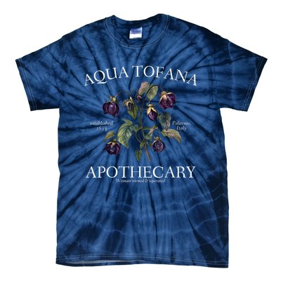 Funny Feminist Aqua Tofana Apothecary Vintage Design Tie-Dye T-Shirt