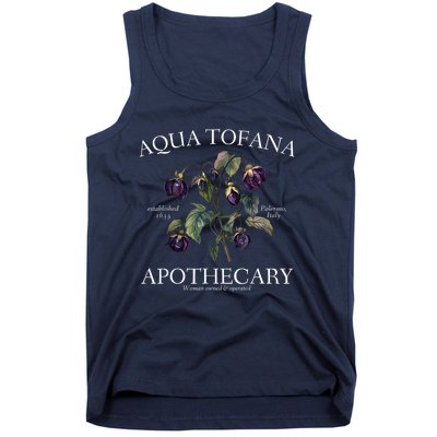 Funny Feminist Aqua Tofana Apothecary Vintage Design Tank Top