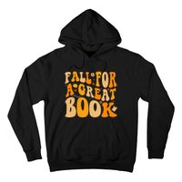 Fall For A Great Book Retro Fall Leaves Autumn Thanksgiving Hoodie