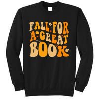 Fall For A Great Book Retro Fall Leaves Autumn Thanksgiving Sweatshirt