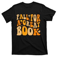 Fall For A Great Book Retro Fall Leaves Autumn Thanksgiving T-Shirt