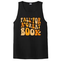 Fall For A Great Book Retro Fall Leaves Autumn Thanksgiving PosiCharge Competitor Tank