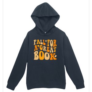 Fall For A Great Book Retro Fall Leaves Autumn Thanksgiving Urban Pullover Hoodie