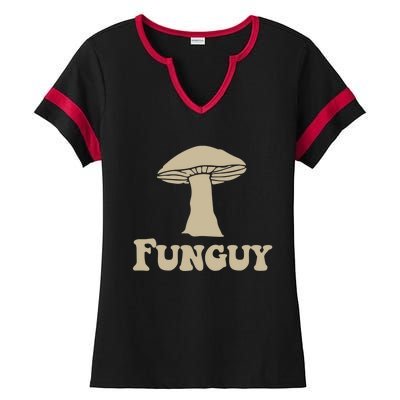 Funguy Funny Apparel Ladies Halftime Notch Neck Tee