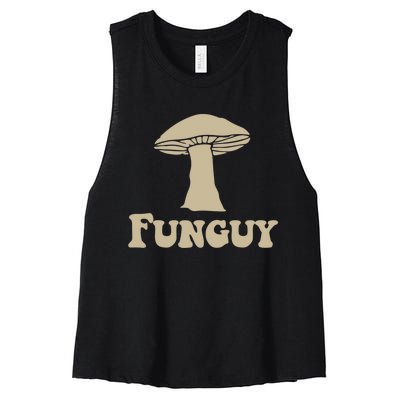 Funguy Funny Apparel Women's Racerback Cropped Tank