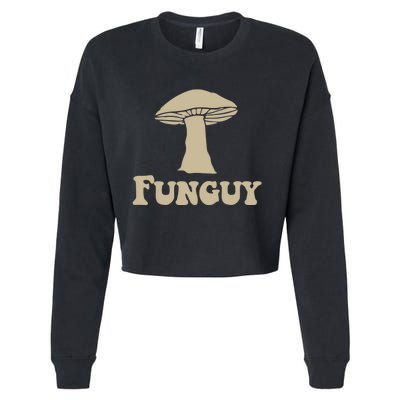 Funguy Funny Apparel Cropped Pullover Crew