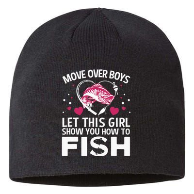 Funny Fishing Art For  Fishing Lover Fisherwoman Sustainable Beanie