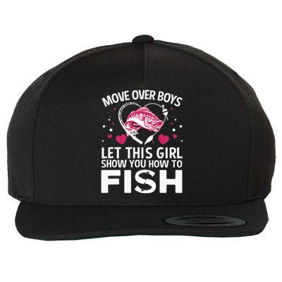 Funny Fishing Art For  Fishing Lover Fisherwoman Wool Snapback Cap