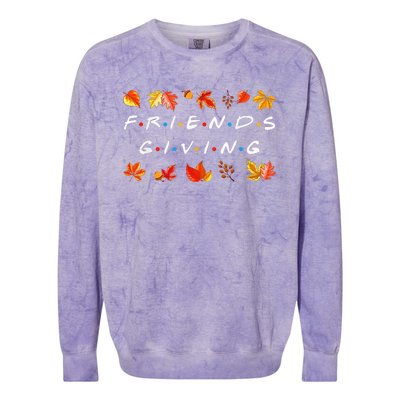 Friendsgiving Fall Autumn Friends & Family Thanksgiving Colorblast Crewneck Sweatshirt