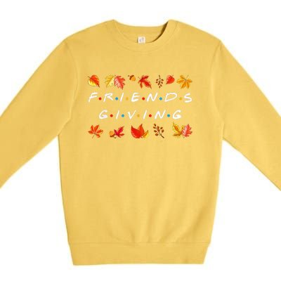 Friendsgiving Fall Autumn Friends & Family Thanksgiving Premium Crewneck Sweatshirt