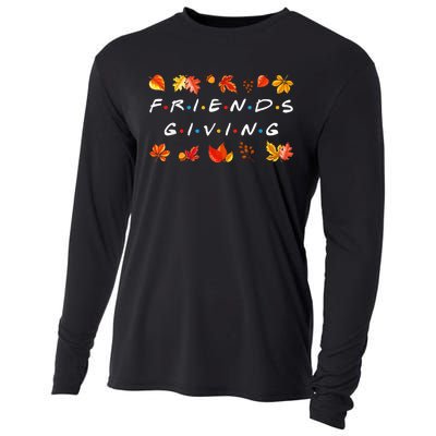 Friendsgiving Fall Autumn Friends & Family Thanksgiving Cooling Performance Long Sleeve Crew