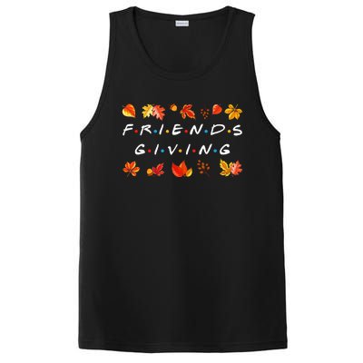 Friendsgiving Fall Autumn Friends & Family Thanksgiving PosiCharge Competitor Tank