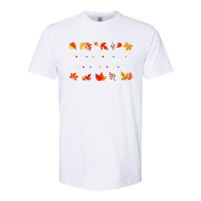 Friendsgiving Fall Autumn Friends & Family Thanksgiving Softstyle CVC T-Shirt