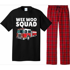 Funny Firefighter Art For Women Fire Truck Fireman Pajama Set