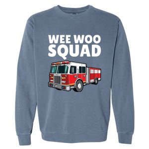 Funny Firefighter Art For Women Fire Truck Fireman Garment-Dyed Sweatshirt