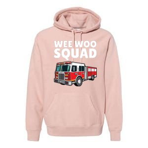 Funny Firefighter Art For Women Fire Truck Fireman Premium Hoodie