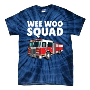 Funny Firefighter Art For Women Fire Truck Fireman Tie-Dye T-Shirt