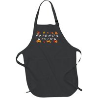 Friendsgiving Fall Autumn Friends & Family Thanksgiving Full-Length Apron With Pockets