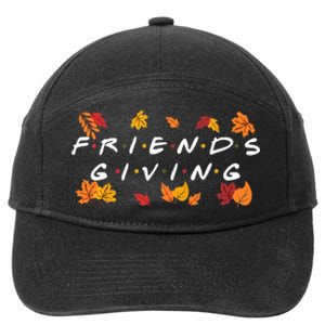 Friendsgiving Fall Autumn Friends & Family Thanksgiving 7-Panel Snapback Hat