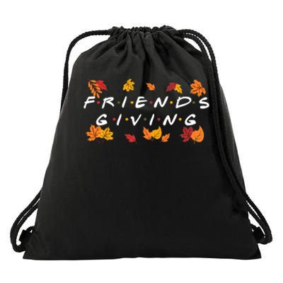 Friendsgiving Fall Autumn Friends & Family Thanksgiving Drawstring Bag