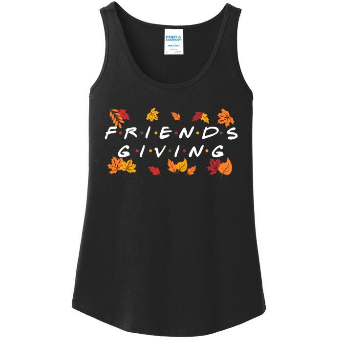 Friendsgiving Fall Autumn Friends & Family Thanksgiving Ladies Essential Tank