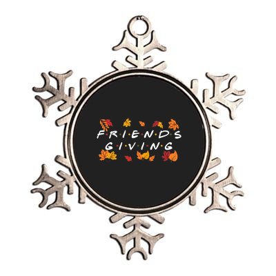 Friendsgiving Fall Autumn Friends & Family Thanksgiving Metallic Star Ornament