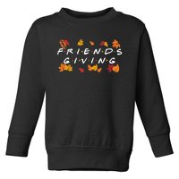 Friendsgiving Fall Autumn Friends & Family Thanksgiving Toddler Sweatshirt