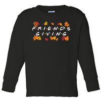 Friendsgiving Fall Autumn Friends & Family Thanksgiving Toddler Long Sleeve Shirt